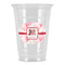 Hearts & Bunnies Party Cups - 16oz - Front/Main