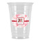 Hearts & Bunnies Party Cups - 16oz (Personalized)