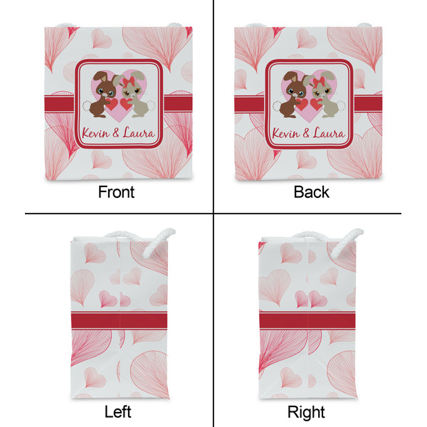 Hearts & Bunnies Party Favor Gift Bag - Gloss - Approval