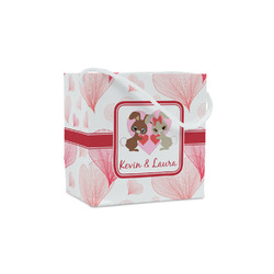 Hearts & Bunnies Party Favor Gift Bags - Matte (Personalized)