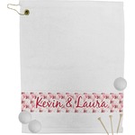 Hearts & Bunnies Golf Bag Towel (Personalized)