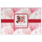 Hearts & Bunnies Laminated Placemat w/ Couple's Names