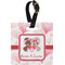 Hearts & Bunnies Personalized Square Luggage Tag