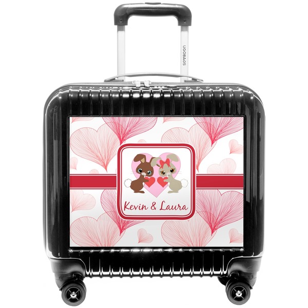 Custom Hearts & Bunnies Pilot / Flight Suitcase (Personalized)