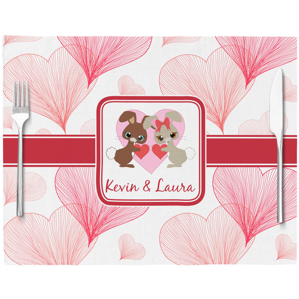 Hearts & Bunnies Placemat with Props