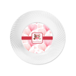 Hearts & Bunnies Plastic Party Appetizer & Dessert Plates - 6" (Personalized)