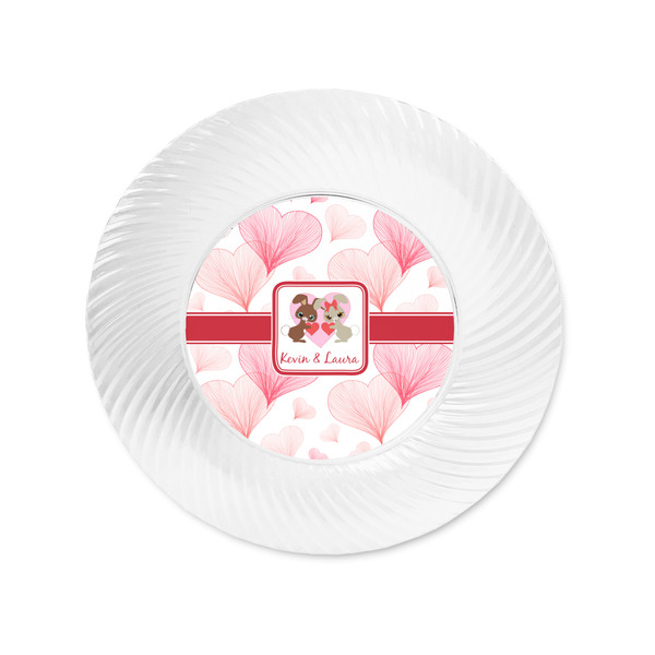 Hearts & Bunnies Plastic Party Appetizer & Dessert Plates - Approval