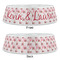 Hearts & Bunnies Plastic Pet Bowls - Large - APPROVAL