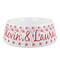 Hearts & Bunnies Plastic Dog Bowl - Medium (Personalized)