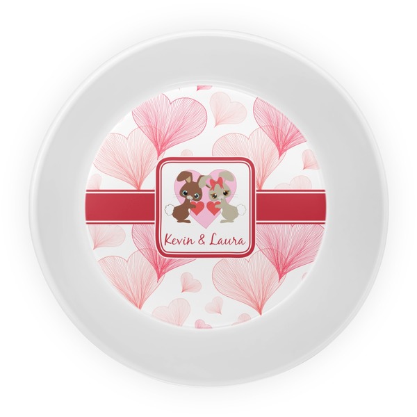 Hearts & Bunnies Melamine Bowl - Center