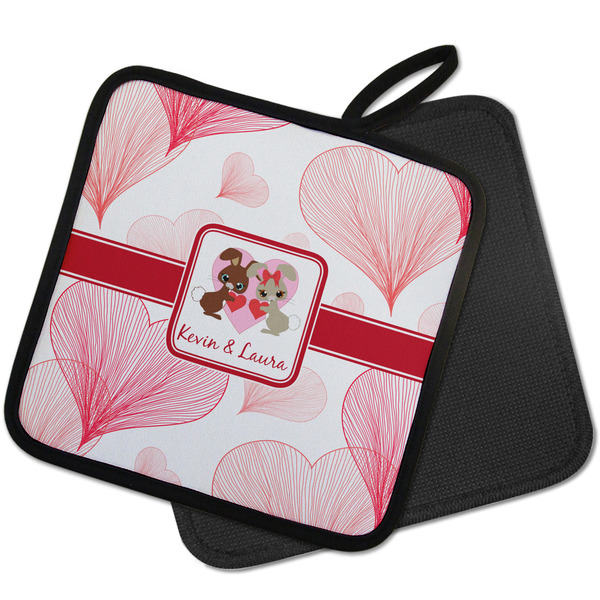 Hearts & Bunnies Pot Holders - PARENT MAIN