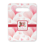 Hearts & Bunnies Rectangular Trivet with Handle (Personalized)