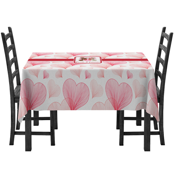 Custom Hearts & Bunnies Tablecloth (Personalized)