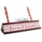 Hearts & Bunnies Red Mahogany Nameplates with Business Card Holder - Angle