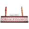 Hearts & Bunnies Red Mahogany Nameplates with Business Card Holder - Straight