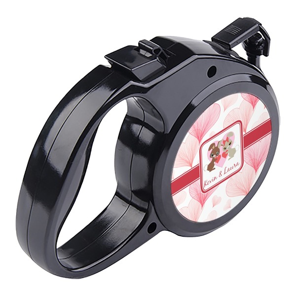 Hearts & Bunnies Retractable Dog Leash - Angle