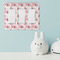 Hearts & Bunnies Rocker Light Switch Covers - Triple - IN CONTEXT