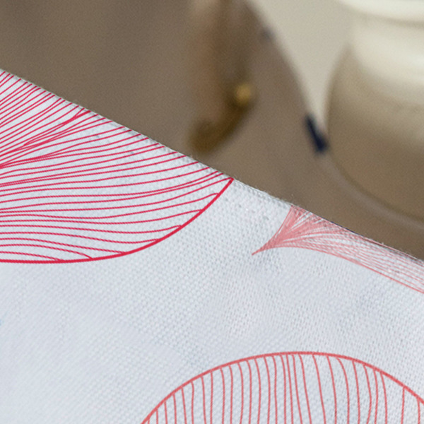 Hearts & Bunnies Large Rope Tote - Close Up View