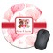 Hearts & Bunnies Round Mouse Pad