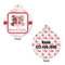 Hearts & Bunnies Round Pet ID Tag - Large - Approval