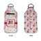 Hearts & Bunnies Sanitizer Holder Keychain - Large APPROVAL (Flat)