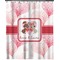 Hearts & Bunnies Extra Long Shower Curtain - 70"x84" (Personalized)