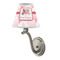 Hearts & Bunnies Small Chandelier Lamp - LIFESTYLE (on wall lamp)