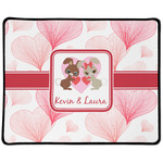 Hearts & Bunnies Large Gaming Mouse Pad - 12.5" x 10" (Personalized)