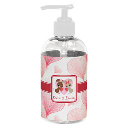 Hearts & Bunnies Plastic Soap / Lotion Dispenser (8 oz - Small - White) (Personalized)