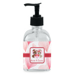 Hearts & Bunnies Glass Soap & Lotion Bottle - Single Bottle (Personalized)