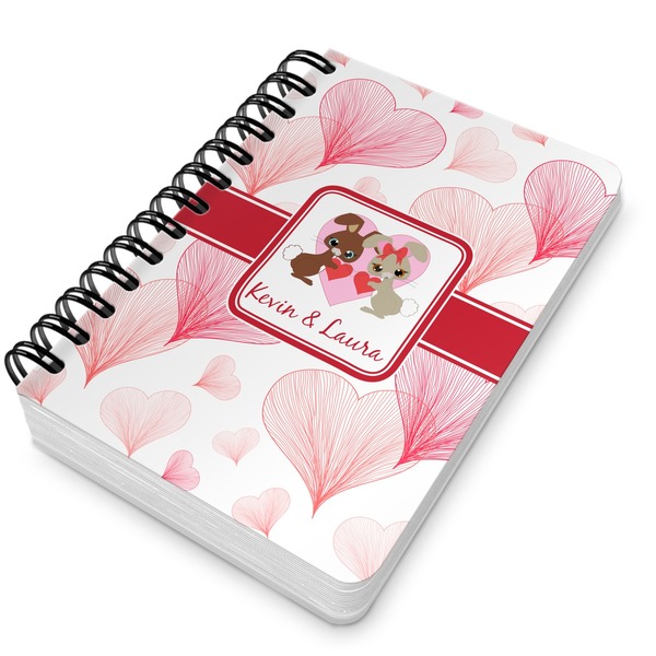 Hearts & Bunnies Spiral Journal 5 x 7 - Main