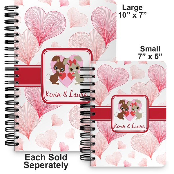 Hearts & Bunnies Spiral Journal - Comparison