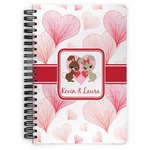 Hearts & Bunnies Spiral Notebook (Personalized)