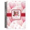 Hearts & Bunnies Spiral Notebook - 7x10 w/ Couple's Names