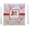 Hearts & Bunnies 9.5" Glass Square Lunch / Dinner Plate- Single or Set of 4 (Personalized)