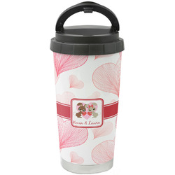 Hearts & Bunnies Stainless Steel Coffee Tumbler (Personalized)