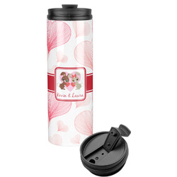 Hearts & Bunnies Stainless Steel Skinny Tumbler (Personalized)