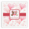 Hearts & Bunnies Paper Dinner Napkin - Front View