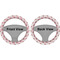 Hearts & Bunnies Steering Wheel Cover- Front and Back