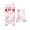 Hearts & Bunnies Stylized Phone Stand - Front & Back - Small