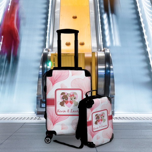Hearts & Bunnies Suitcase Set 4 - IN CONTEXT