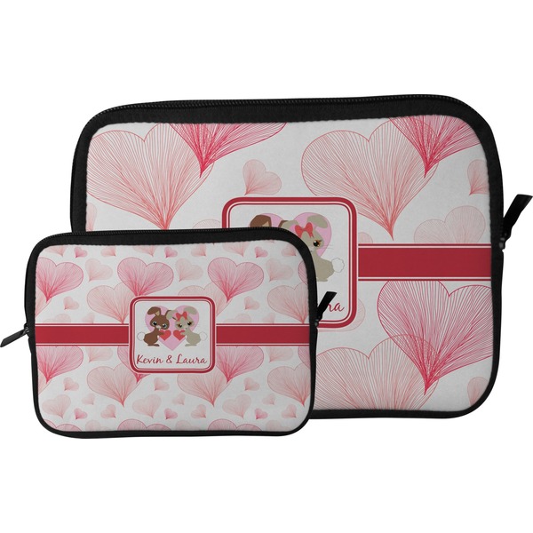 Hearts & Bunnies Tablet Sleeve (Size Comparison)