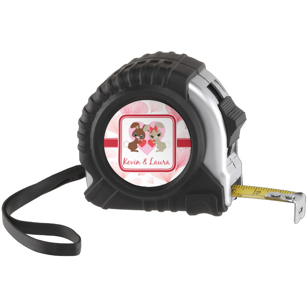 Custom Hearts & Bunnies Tape Measure (25 ft) (Personalized)