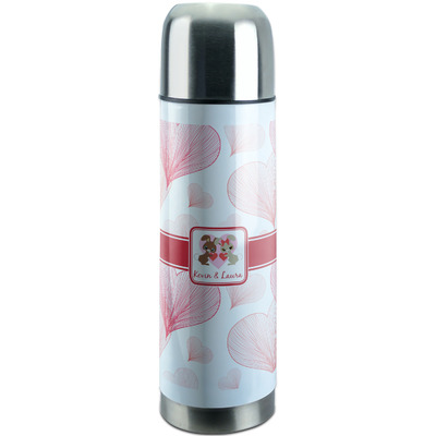 Hearts & Bunnies Stainless Steel Thermos (Personalized)