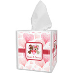 Hearts & Bunnies Tissue Box Cover (Personalized)