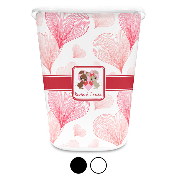 Hearts & Bunnies Trash Can Aggregate