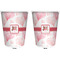 Hearts & Bunnies Trash Can White - Front and Back - Apvl