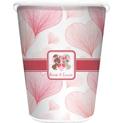 Hearts & Bunnies Waste Basket (Personalized)