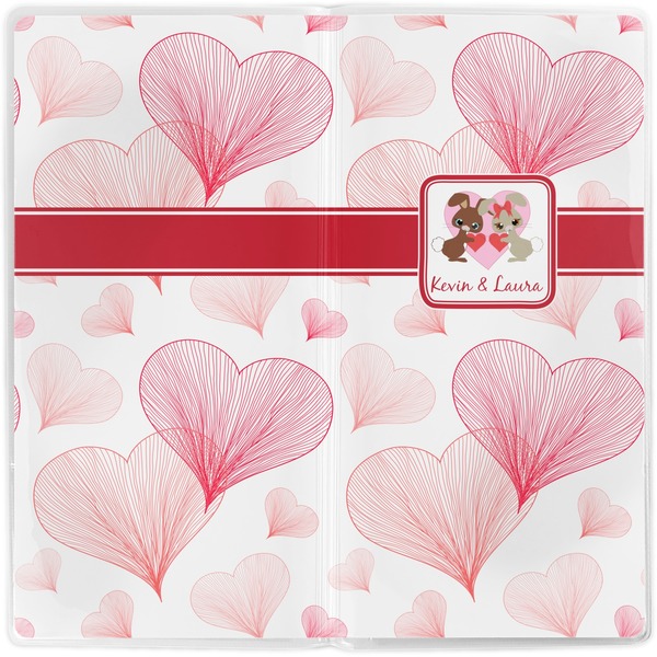Hearts & Bunnies Vinyl Document Wallet - Apvl