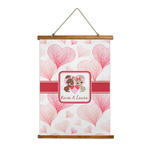 Hearts & Bunnies Wall Hanging Tapestry - Tall (Personalized)
